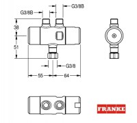 TERMOSTATO OCULTO LAVABO PURE0031 FRENKE WS